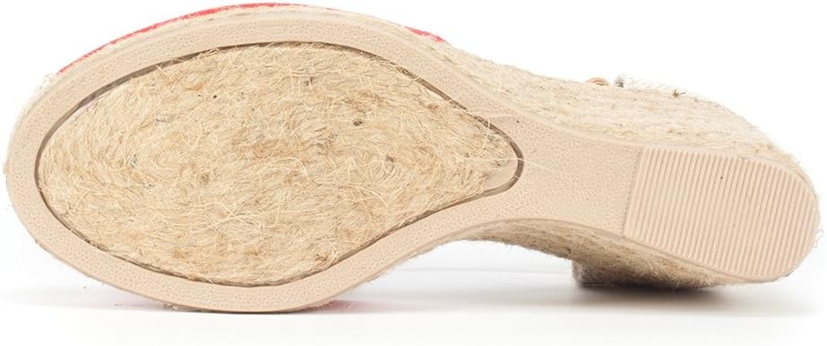 image:imageWHITE MOUNTAIN Womens Mamba Espadrille Wedge SandalMamba RedWhite