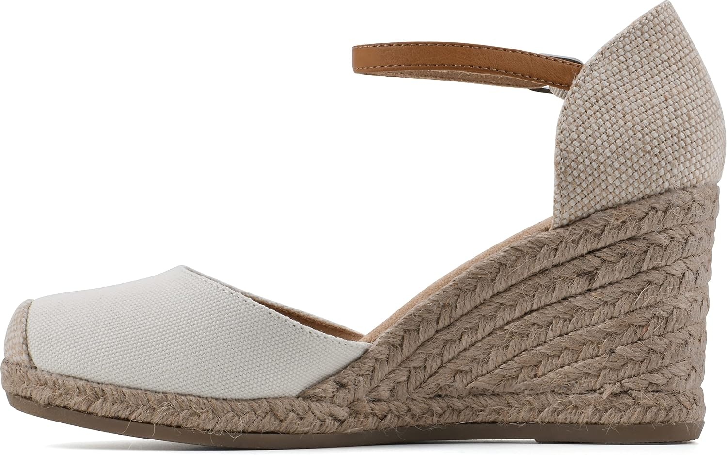 image:imageWHITE MOUNTAIN Womens Mamba Espadrille Wedge SandalNaturalFabric