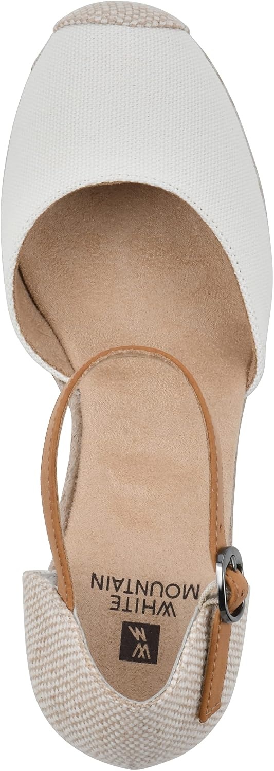image:imageWHITE MOUNTAIN Womens Mamba Espadrille Wedge SandalNaturalFabric