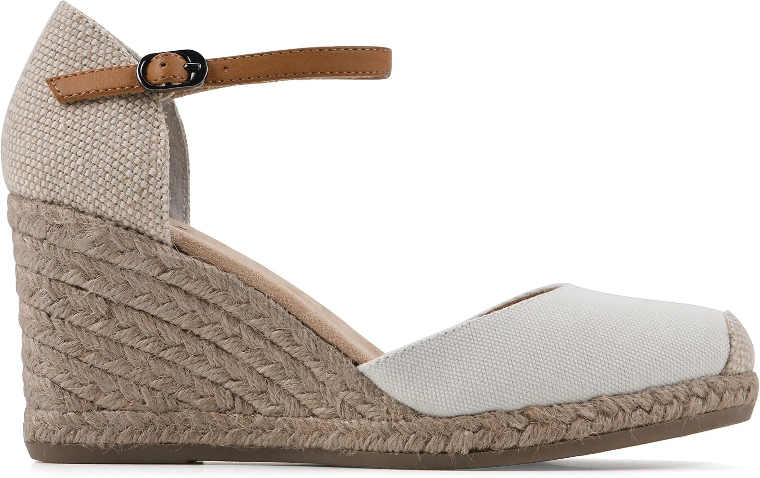 image:imageWHITE MOUNTAIN Womens Mamba Espadrille Wedge SandalNaturalFabric