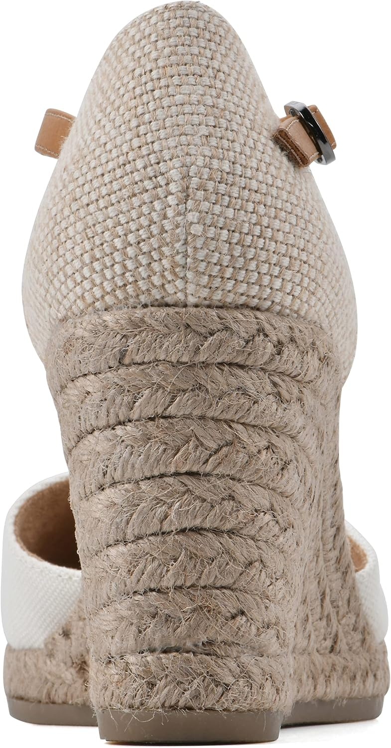 image:imageWHITE MOUNTAIN Womens Mamba Espadrille Wedge SandalNaturalFabric