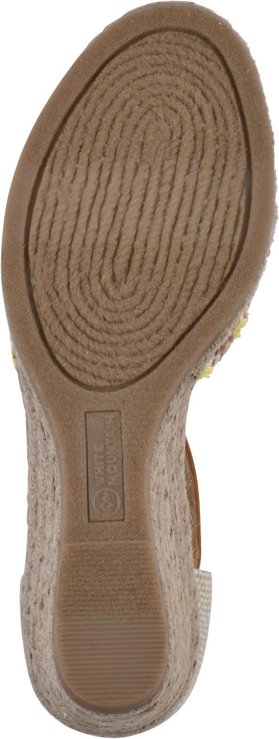 image:imageWHITE MOUNTAIN Womens Mamba Espadrille Wedge SandalNaturalMultiFabric