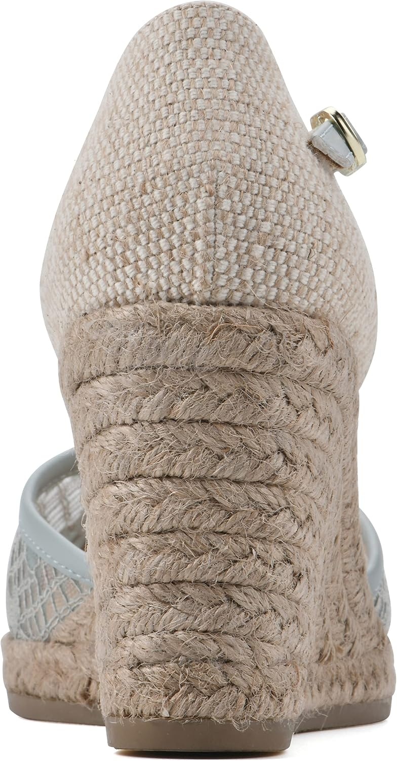 image:imageWHITE MOUNTAIN Womens Mamba Espadrille Wedge SandalSageMeshFabric