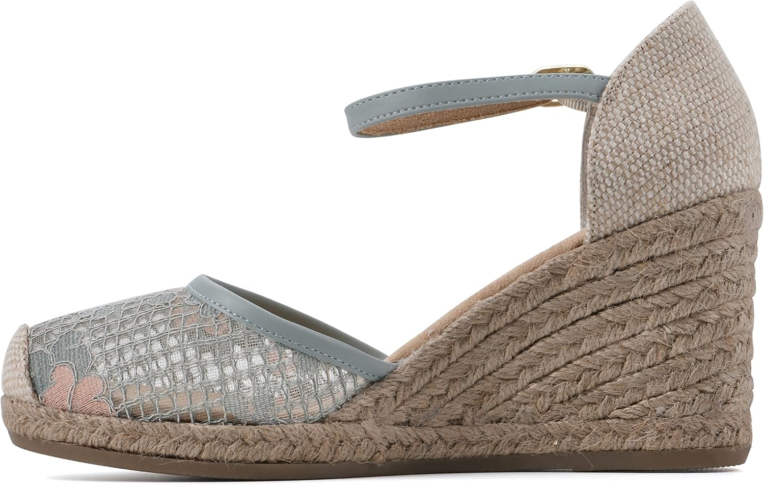 image:imageWHITE MOUNTAIN Womens Mamba Espadrille Wedge SandalSageMeshFabric