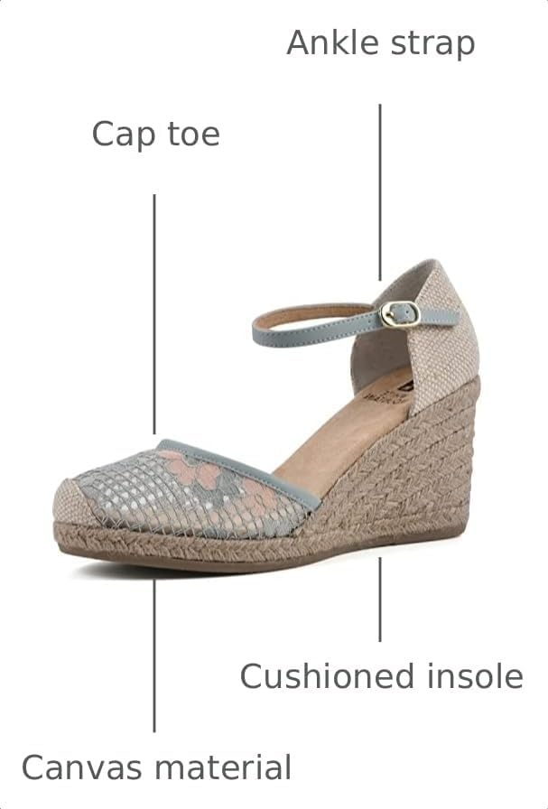 image:imageWHITE MOUNTAIN Womens Mamba Espadrille Wedge SandalSageMeshFabric