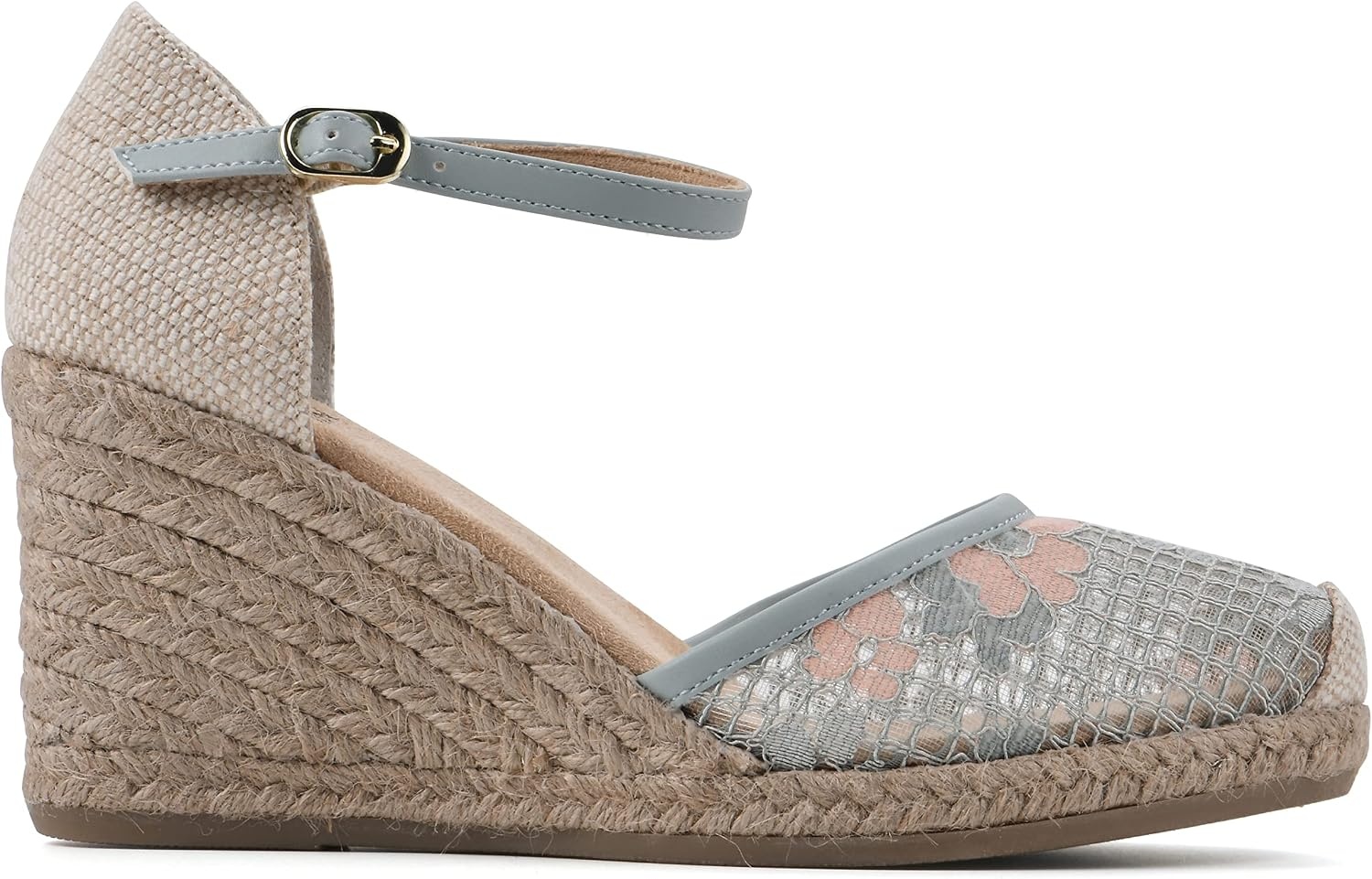 image:imageWHITE MOUNTAIN Womens Mamba Espadrille Wedge SandalSageMeshFabric