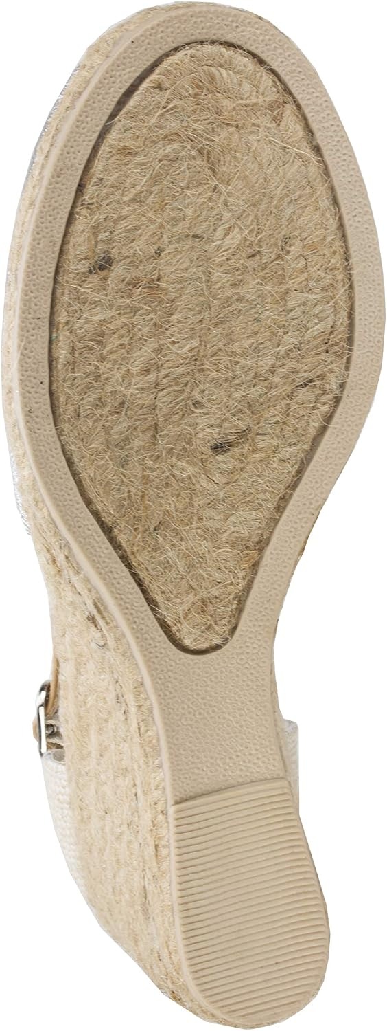 image:imageWHITE MOUNTAIN Womens Mamba Espadrille Wedge SandalSilver