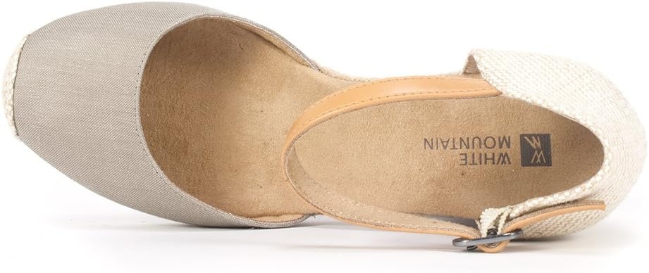 image:imageWHITE MOUNTAIN Womens Mamba Espadrille Wedge SandalTaupe