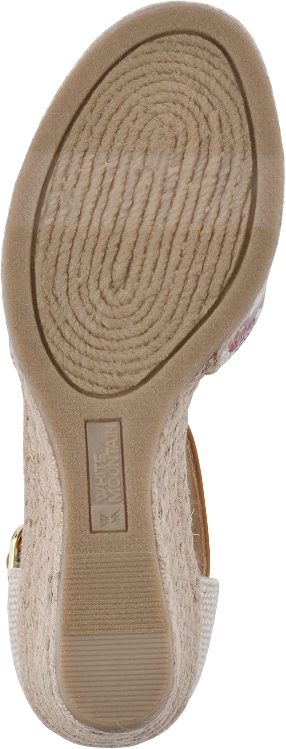 image:imageWHITE MOUNTAIN Womens Mamba Espadrille Wedge SandalWhiteFloralSmooth