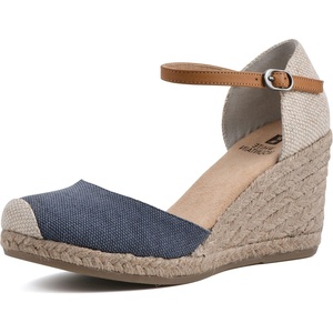 WHITE MOUNTAIN Women’s Mamba Espadrille Wedge Sandal(Denimblue/Fab)