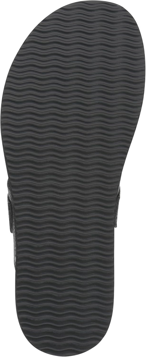 image:imageWhite Mountain Womens Malabar Thong Footbed SandalBlack Smooth WBlack Footbed