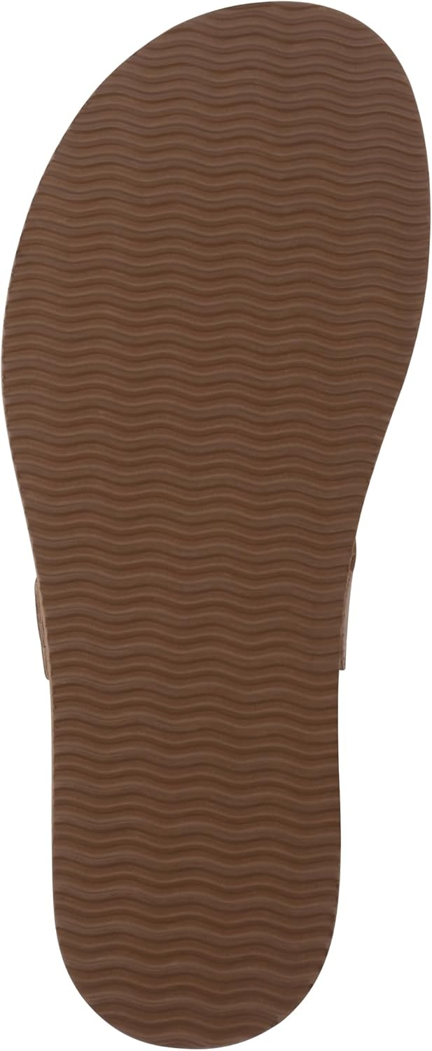 image:imageWhite Mountain Womens Malabar Thong Footbed SandalDark Tan Smooth