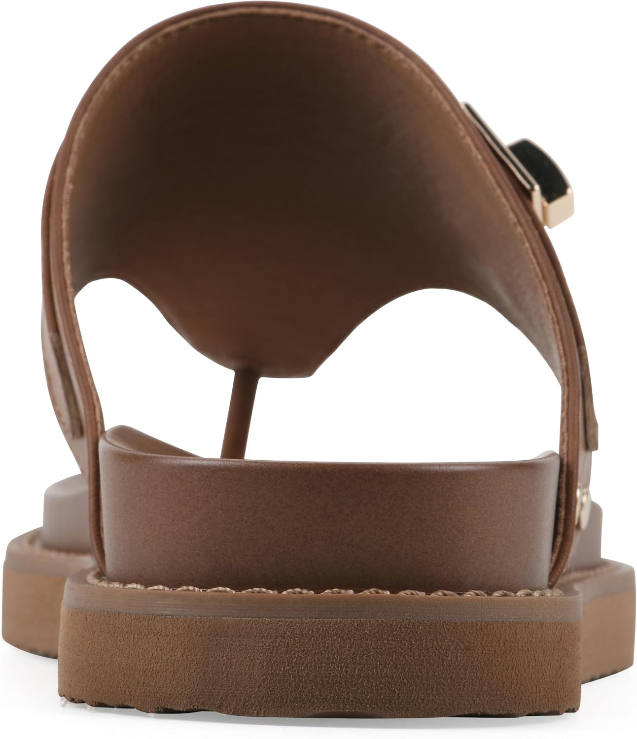 image:imageWhite Mountain Womens Malabar Thong Footbed SandalDark Tan Smooth