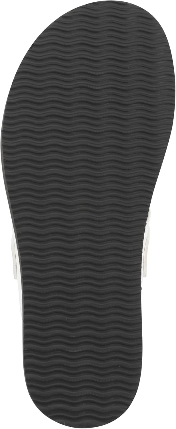 image:imageWhite Mountain Womens Malabar Thong Footbed SandalWhite Smooth